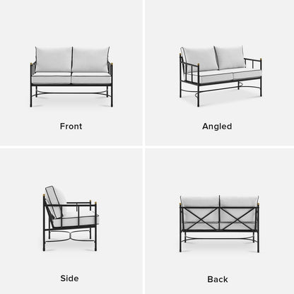 Mobilier de jardin Mopio Odelia, ensemble de conversation sectionnel d'extérieur