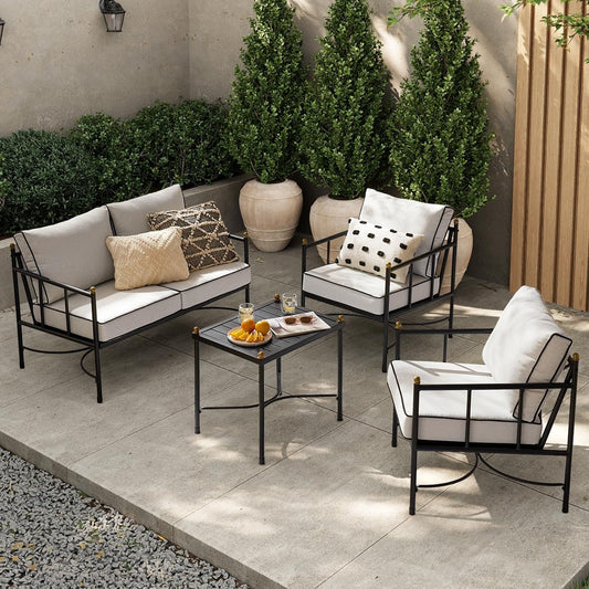 Mobilier de jardin Mopio Odelia, ensemble de conversation sectionnel d'extérieur