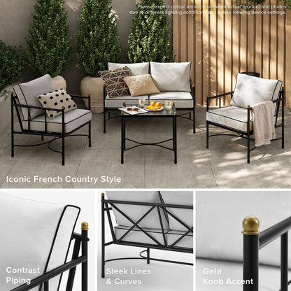 Mobilier de jardin Mopio Odelia, ensemble de conversation sectionnel d'extérieur