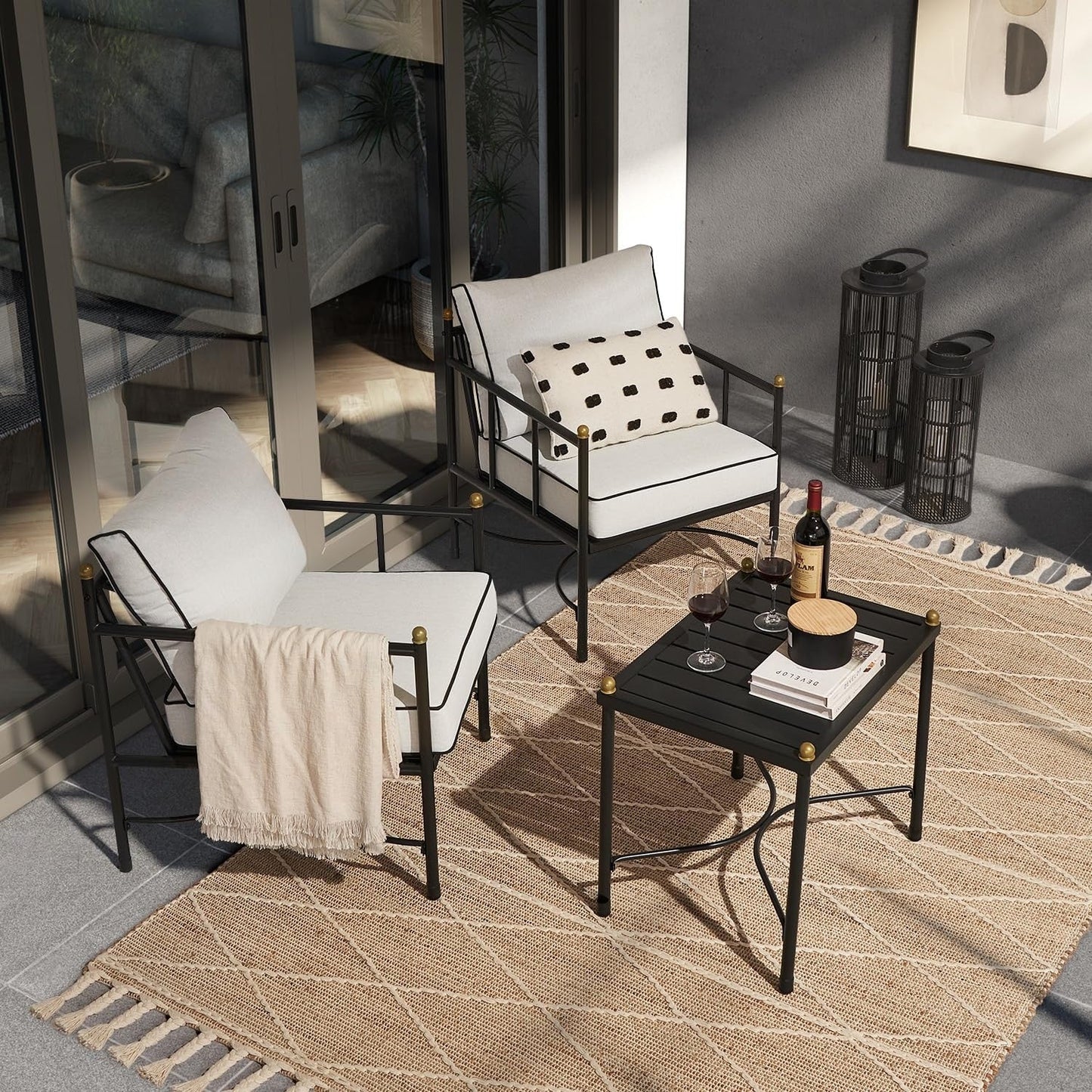 Mobilier de jardin Mopio Odelia, ensemble de conversation sectionnel d'extérieur