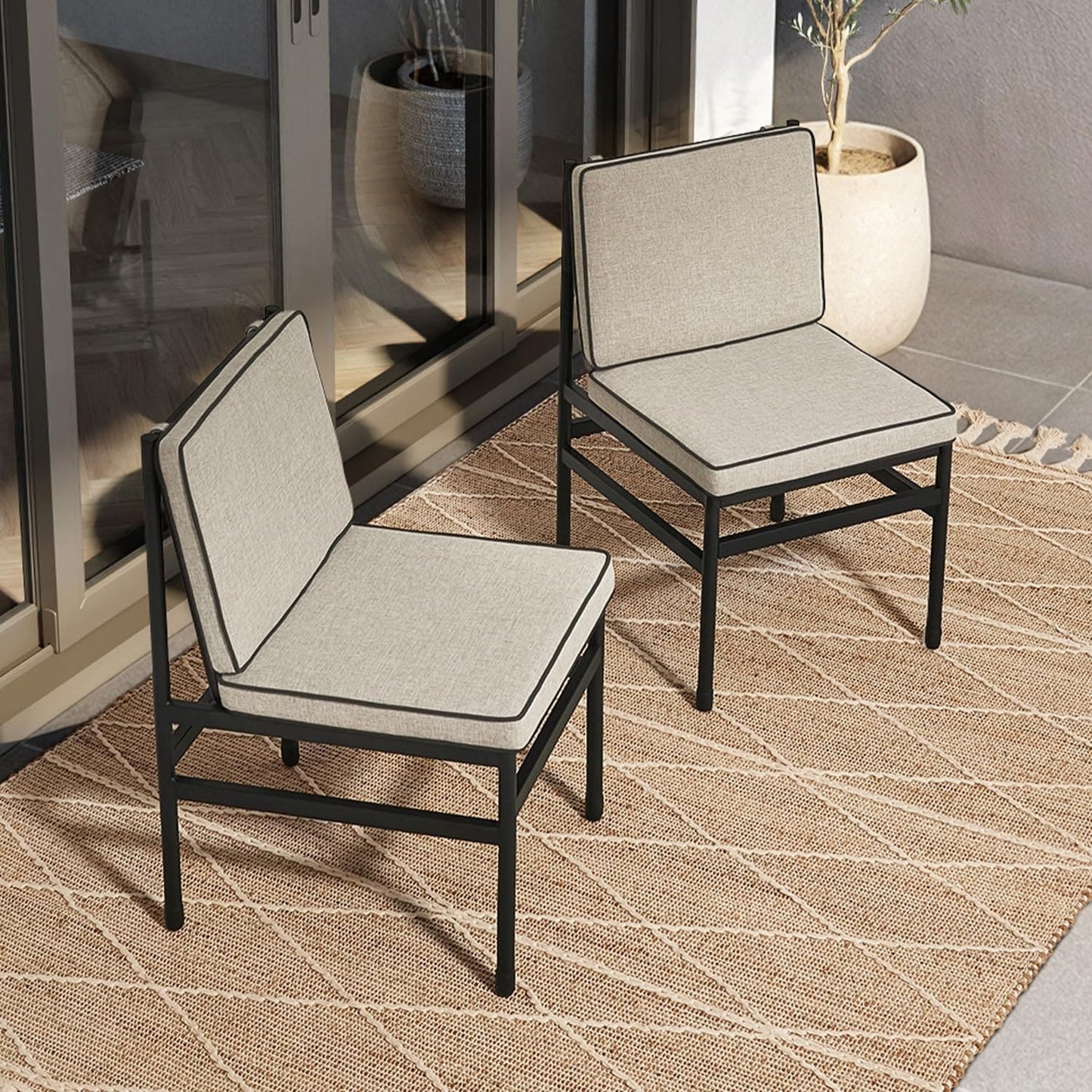 Mobilier de jardin Mopio Odelia, ensemble de conversation sectionnel d'extérieur