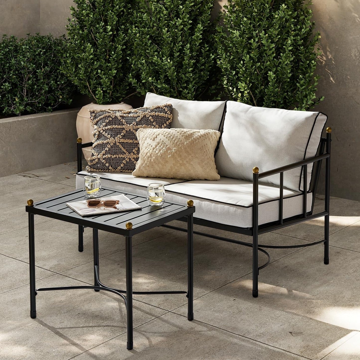 Mobilier de jardin Mopio Odelia, ensemble de conversation sectionnel d'extérieur