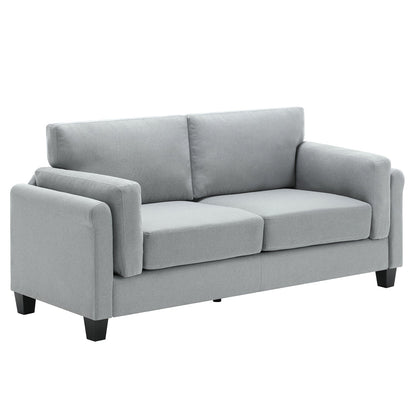 Canapé moderne à deux accoudoirs Morden Fort, assise profonde, coussins de dossier rembourrés, tissu rembourré durable