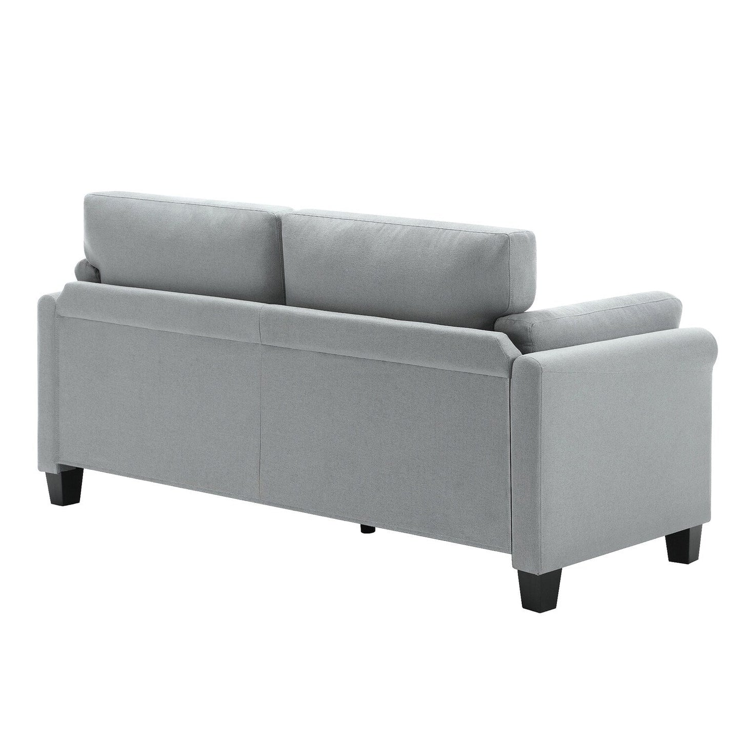 Canapé moderne à deux accoudoirs Morden Fort, assise profonde, coussins de dossier rembourrés, tissu rembourré durable