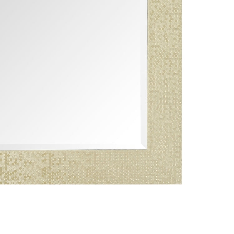 Miroir vertical pleine longueur à motif mosaïque haut de gamme - Miroir d'habillage complet sur pied, incliné ou autoportant