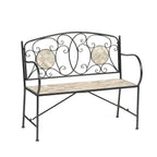 Banc deux places en mosaïque de sable Islington - 22,8 x 5,1 x 40,9