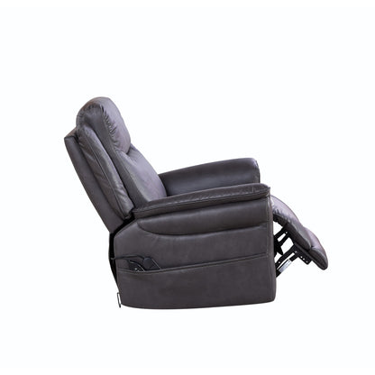 Fauteuil inclinable pivotant motorisé - Rotation à 240° avec massage par vibration à 8 points, chauffage lombaire réglable