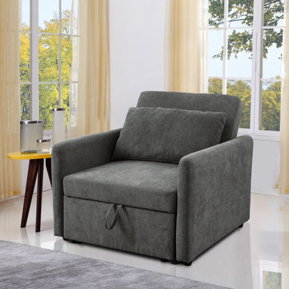 Canapé-lit pliable multifonction en tissu