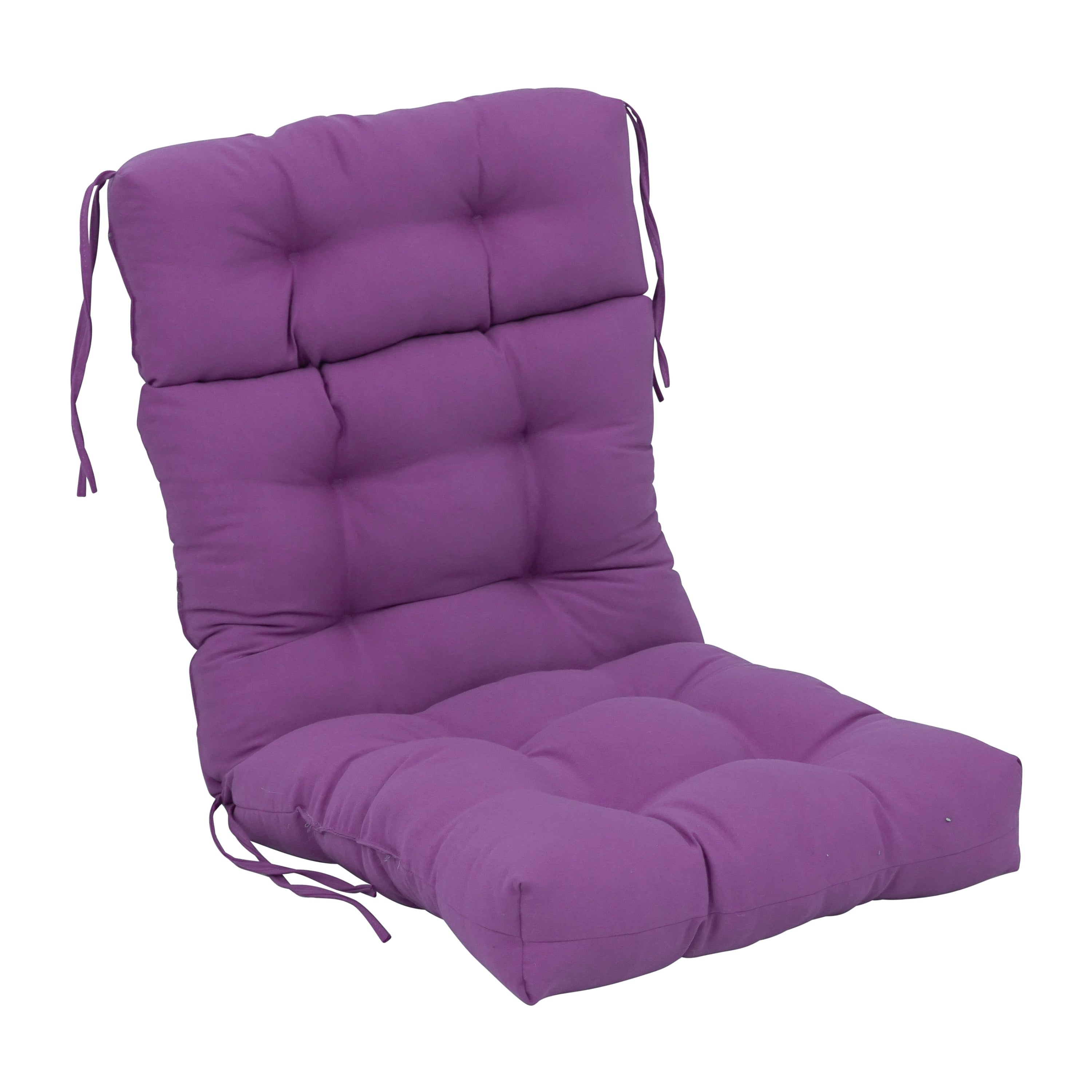 Coussin de siège/dossier en sergé touffeté multi-sections (plusieurs tailles)