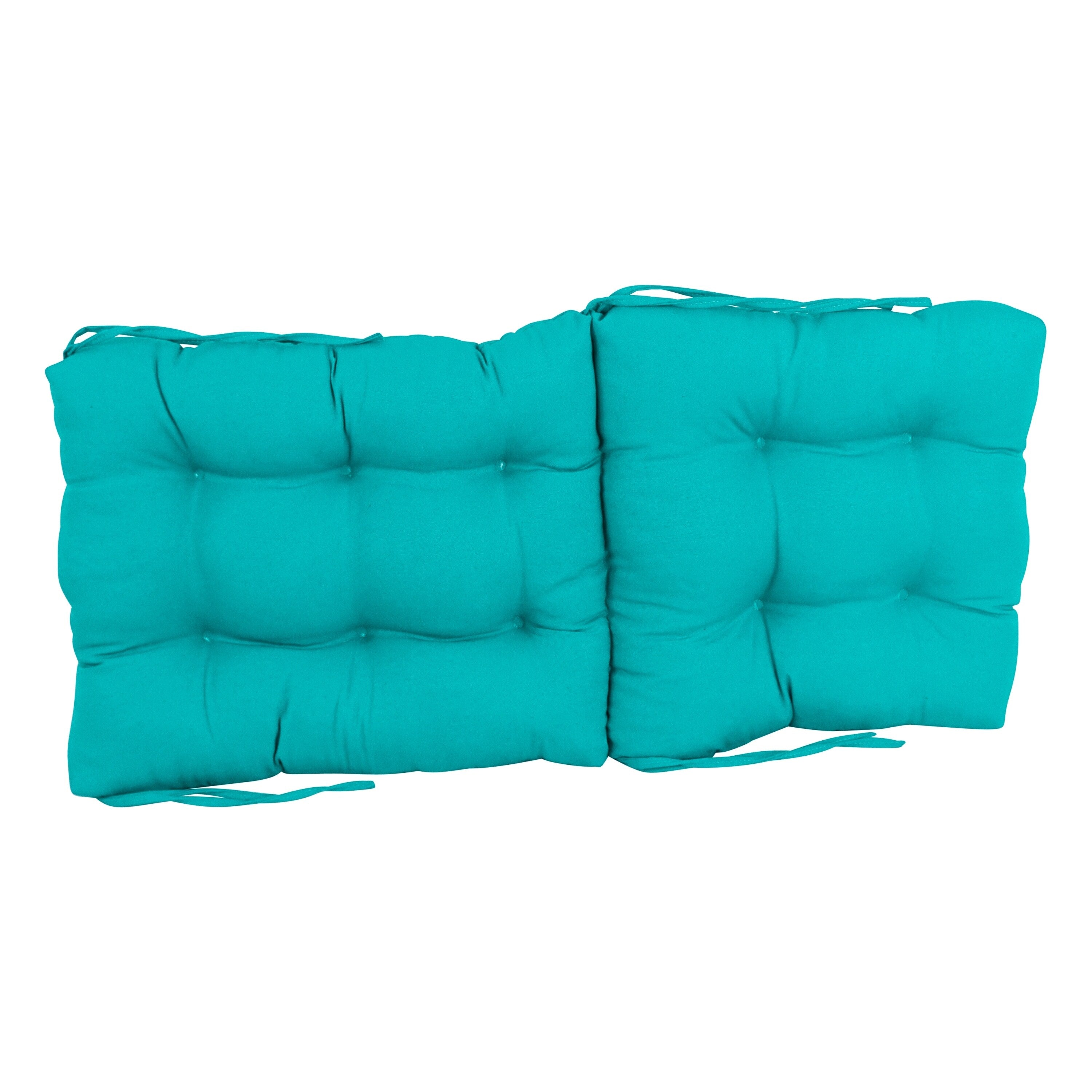 Coussin de siège/dossier en sergé touffeté multi-sections (plusieurs tailles)