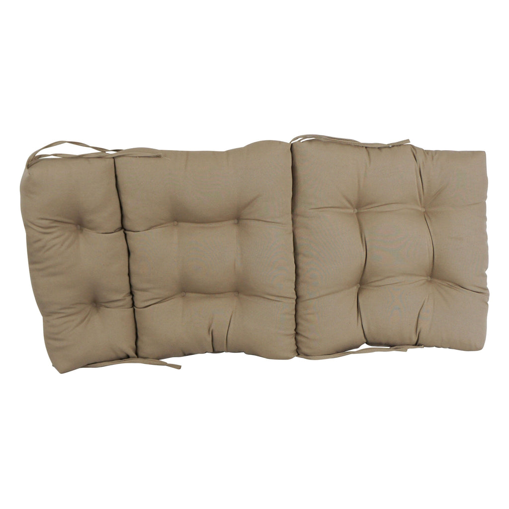 Coussin de siège/dossier en sergé touffeté multi-sections (plusieurs tailles)