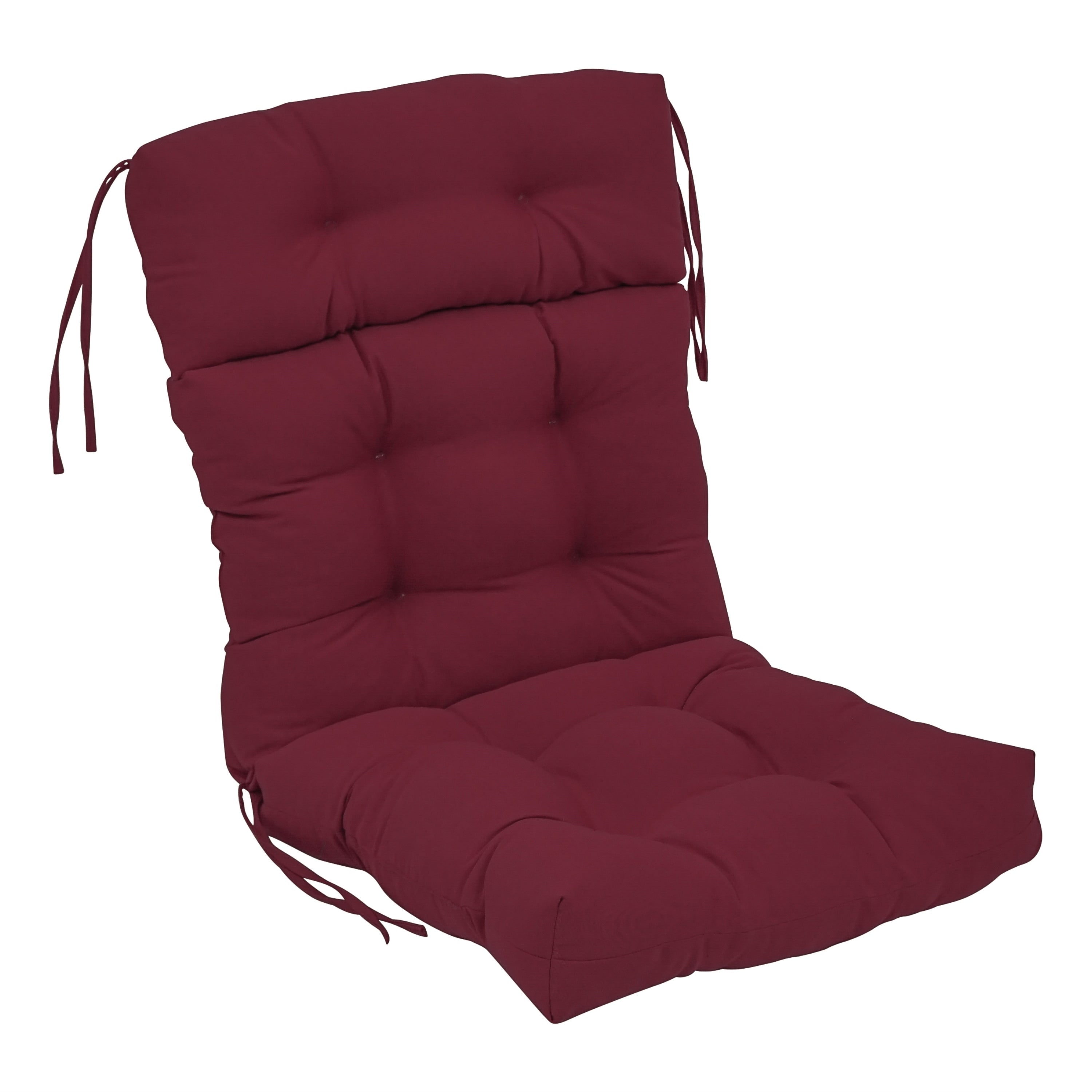 Coussin de siège/dossier en sergé touffeté multi-sections (plusieurs tailles)