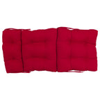 Coussin de siège/dossier en sergé touffeté multi-sections (plusieurs tailles)