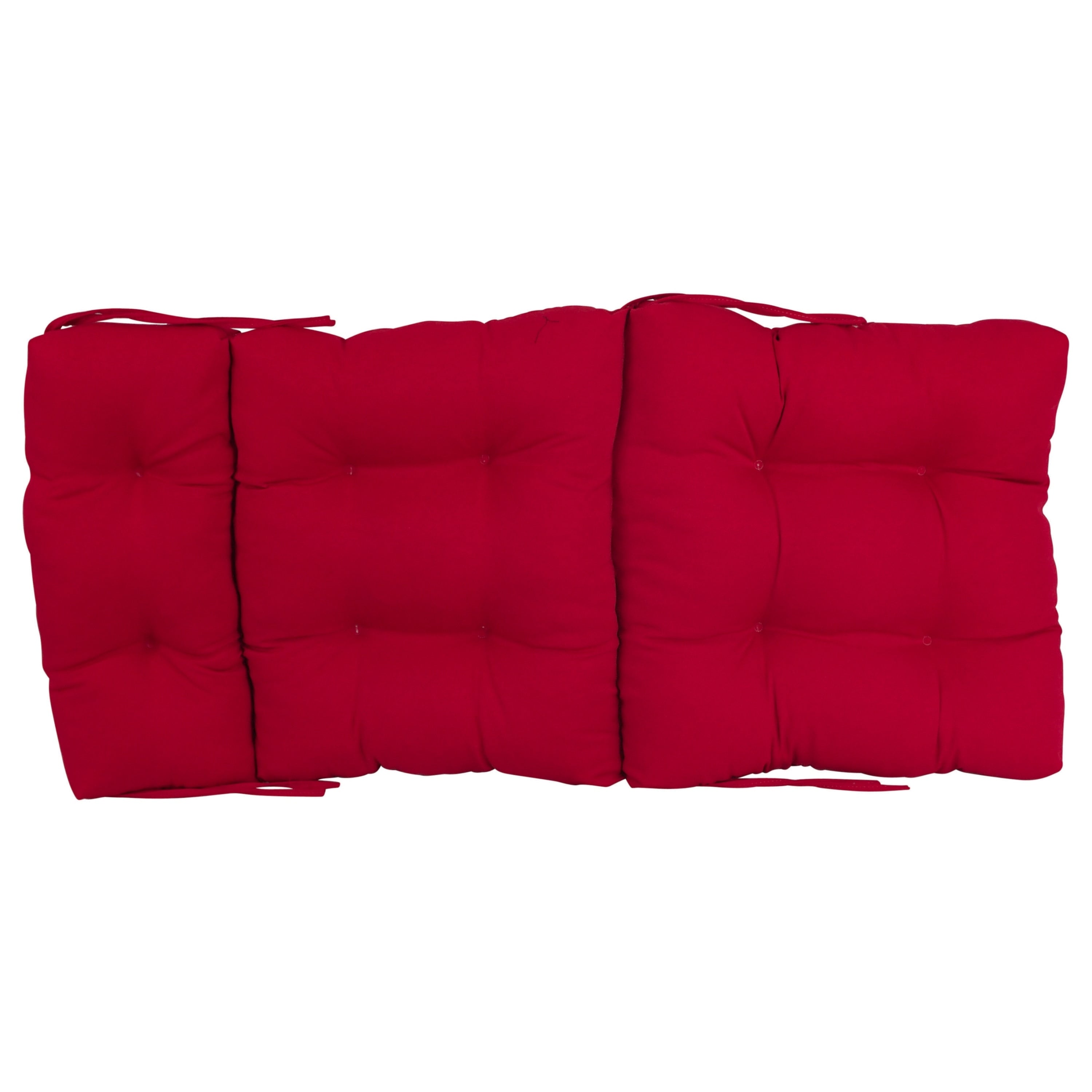 Coussin de siège/dossier en sergé touffeté multi-sections (plusieurs tailles)