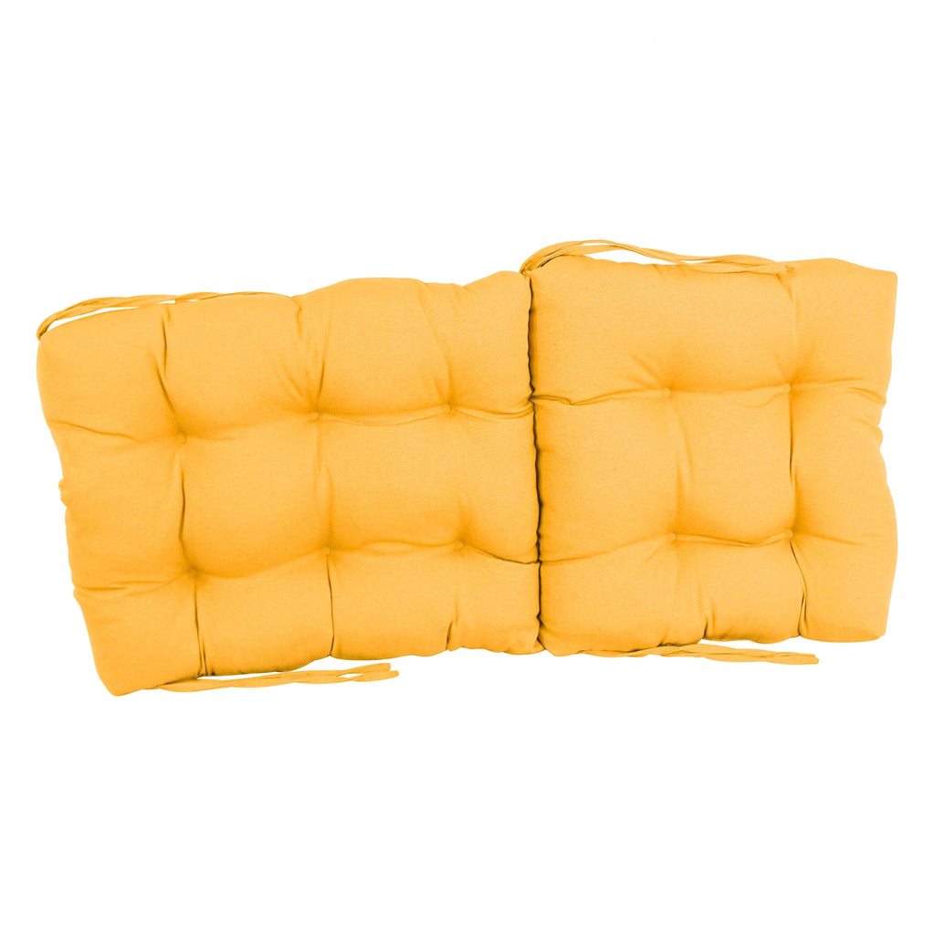 Coussin de siège/dossier en sergé touffeté multi-sections (plusieurs tailles)