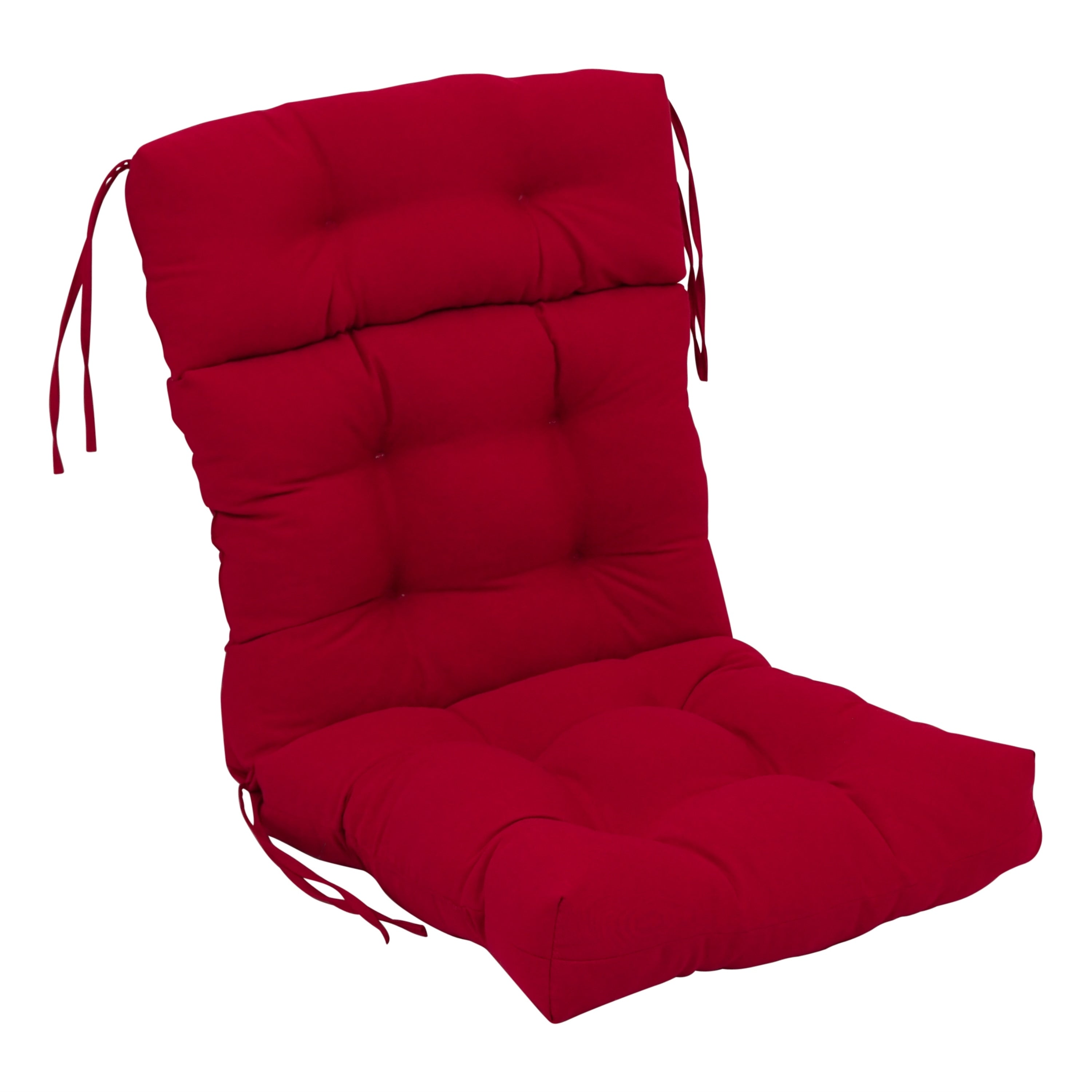 Coussin de siège/dossier en sergé touffeté multi-sections (plusieurs tailles)