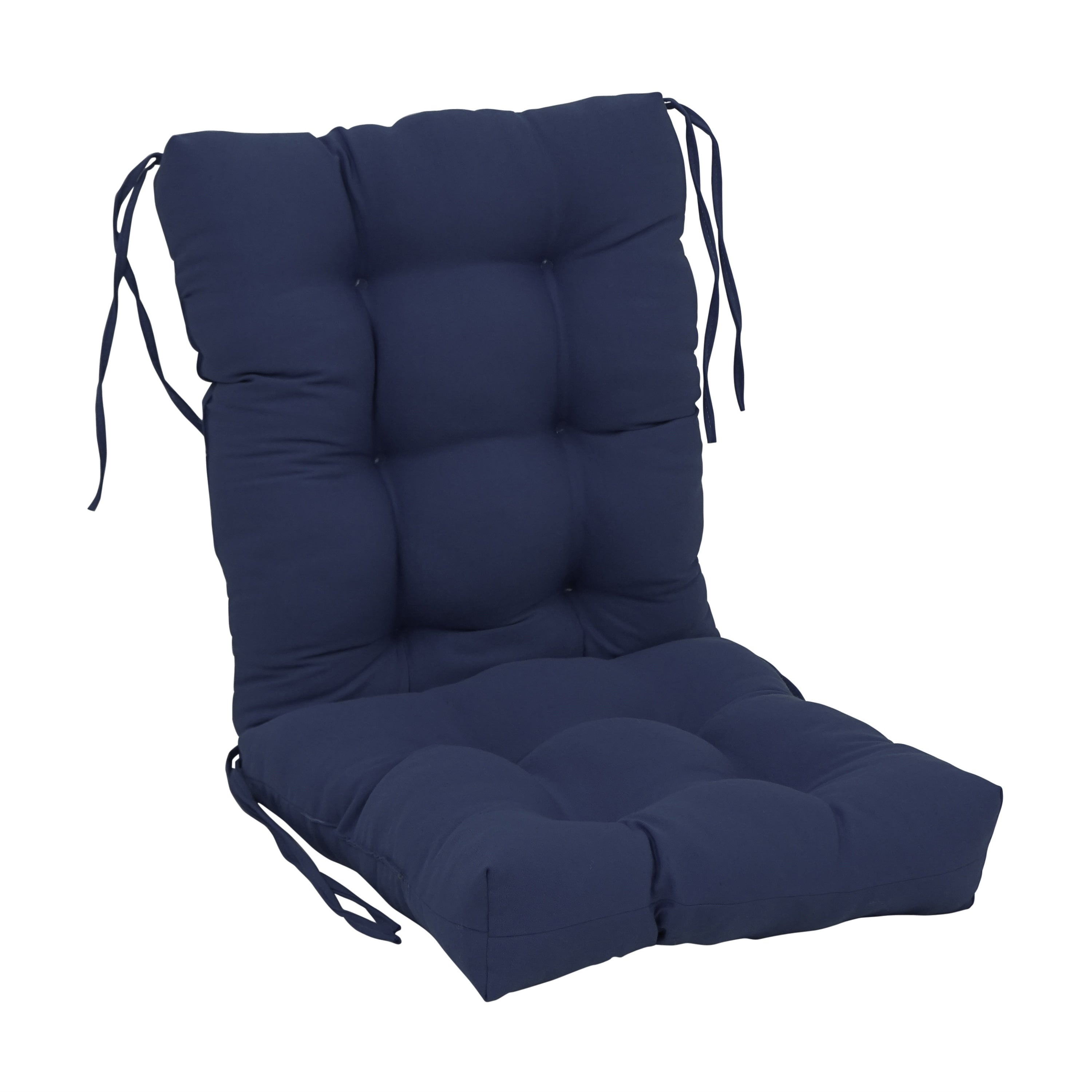 Coussin de siège/dossier en sergé touffeté multi-sections (plusieurs tailles)