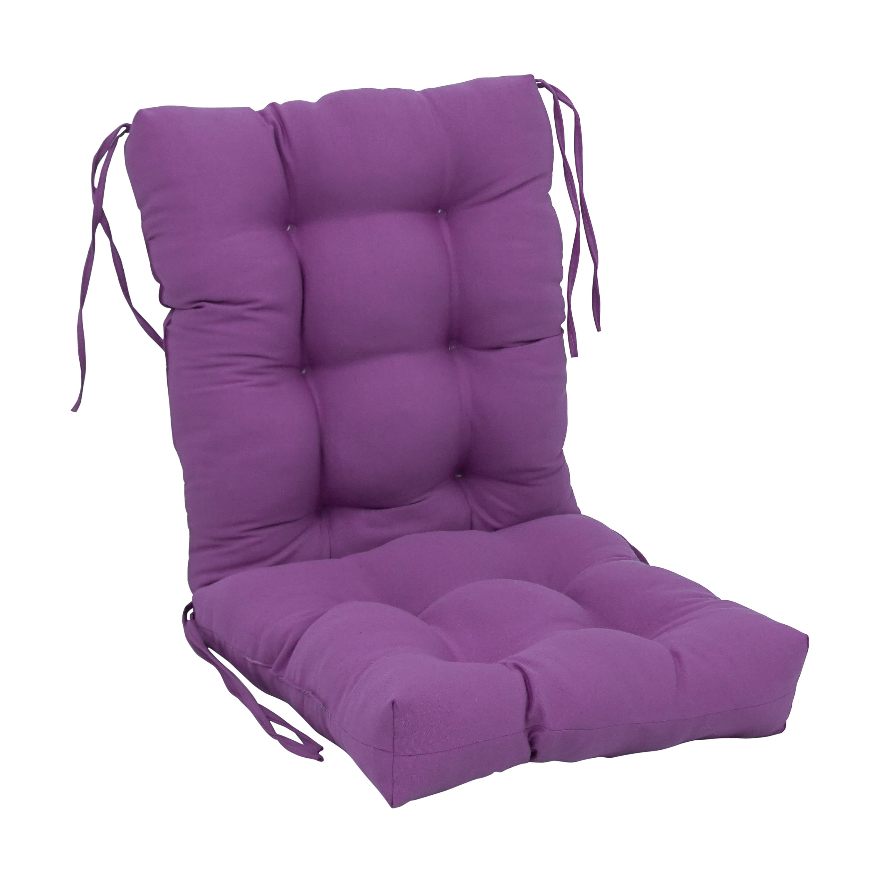 Coussin de siège/dossier en sergé touffeté multi-sections (plusieurs tailles)