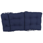 Coussin de siège/dossier en sergé touffeté multi-sections (plusieurs tailles)