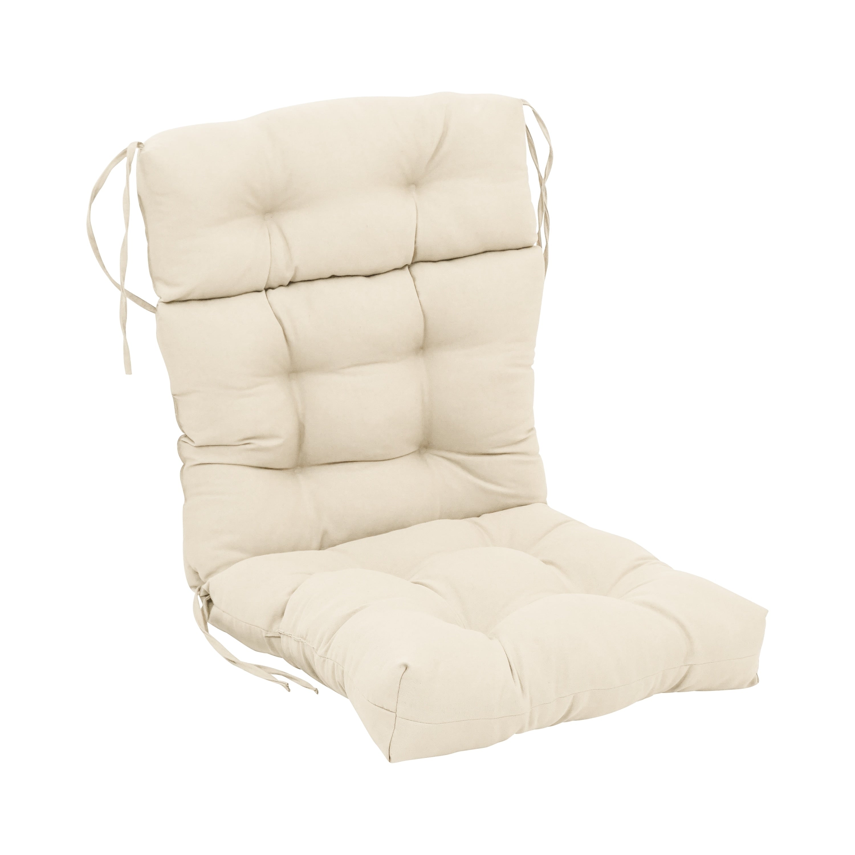 Coussin de siège/dossier en sergé touffeté multi-sections (plusieurs tailles)