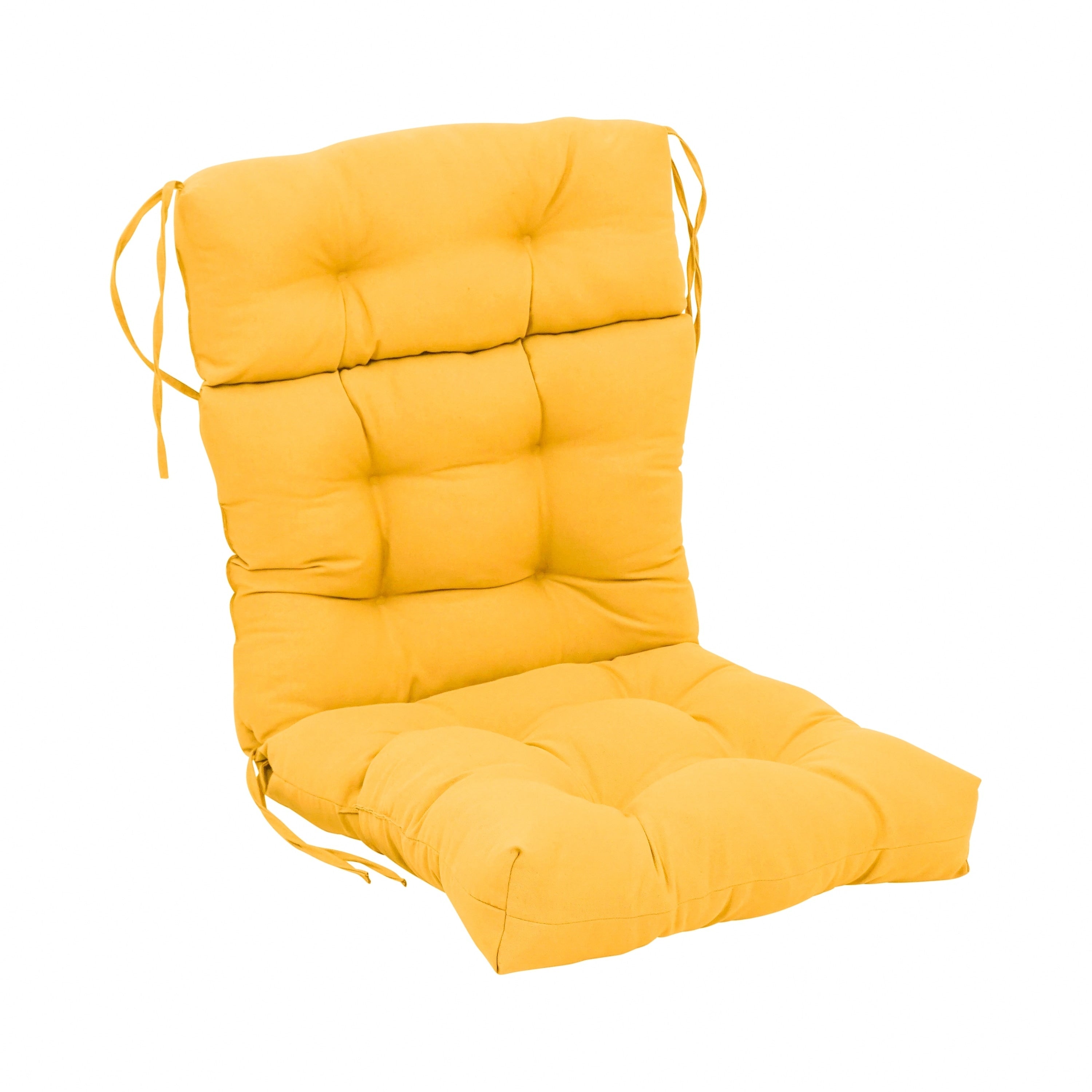 Coussin de siège/dossier en sergé touffeté multi-sections (plusieurs tailles)