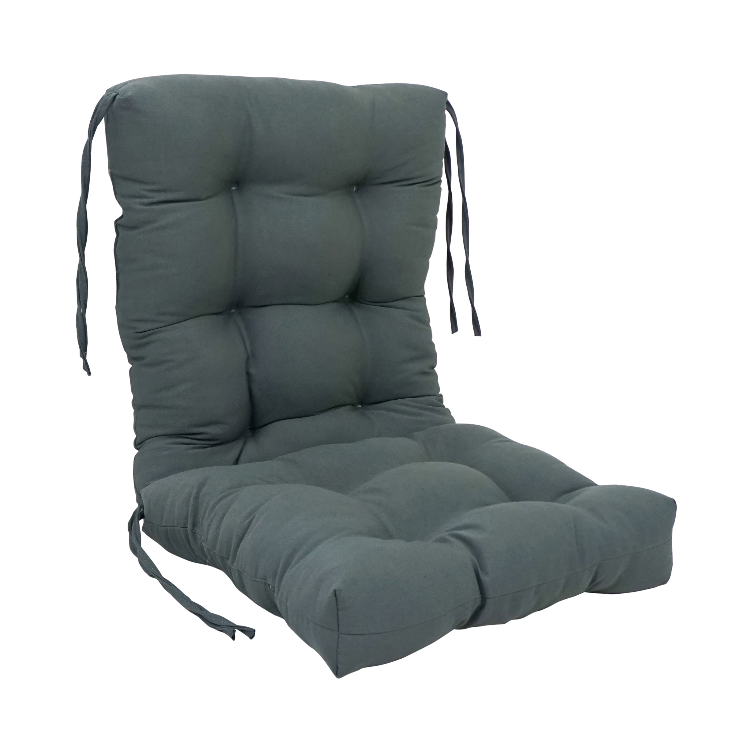 Coussin de siège/dossier en sergé touffeté multi-sections (plusieurs tailles)