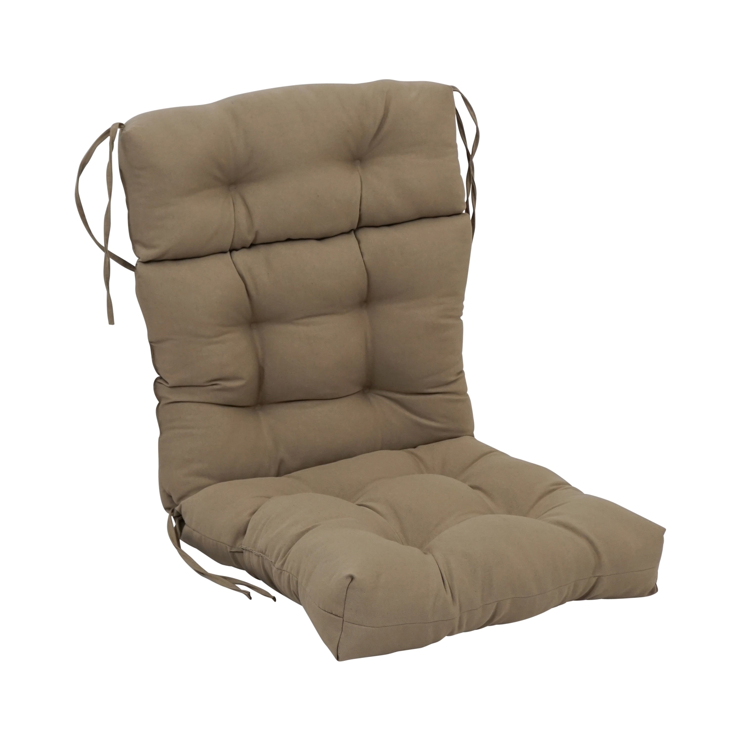 Coussin de siège/dossier en sergé touffeté multi-sections (plusieurs tailles)