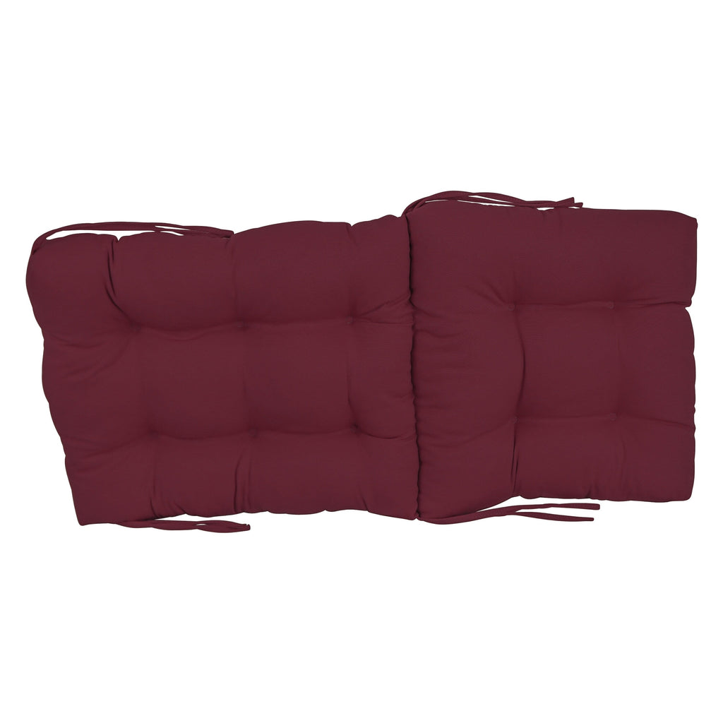 Coussin de siège/dossier en sergé touffeté multi-sections (plusieurs tailles)