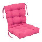 Coussin de siège/dossier en sergé touffeté multi-sections (plusieurs tailles)