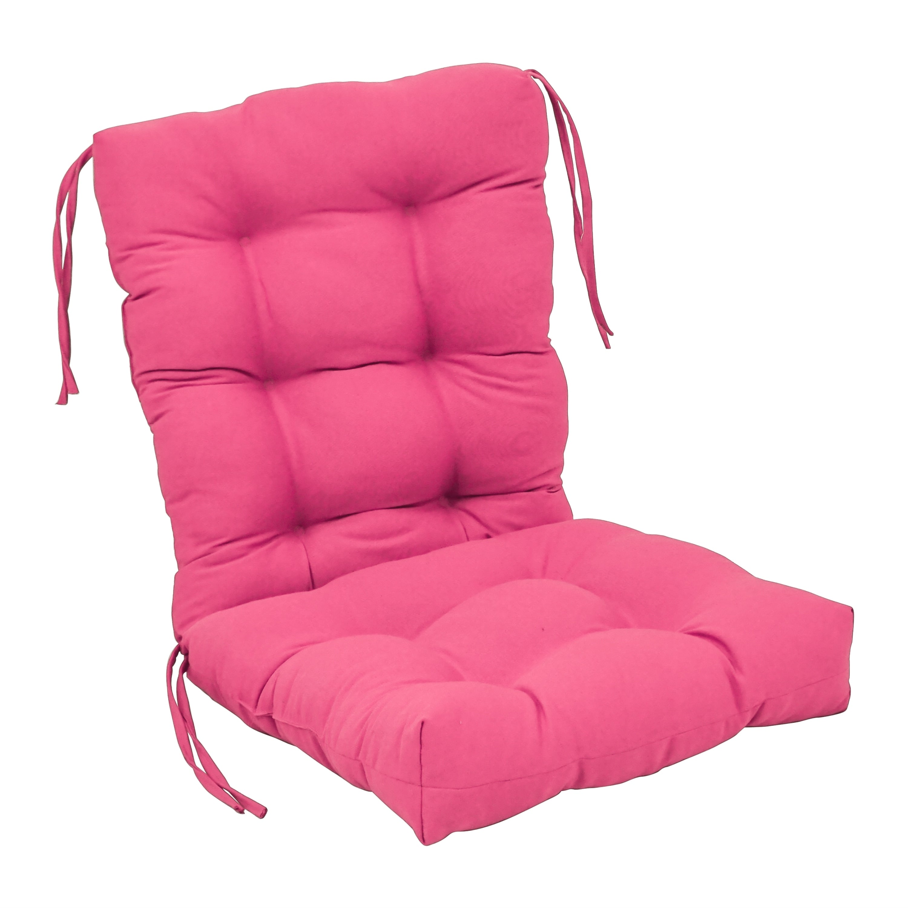Coussin de siège/dossier en sergé touffeté multi-sections (plusieurs tailles)