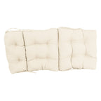 Coussin de siège/dossier en sergé touffeté multi-sections (plusieurs tailles)