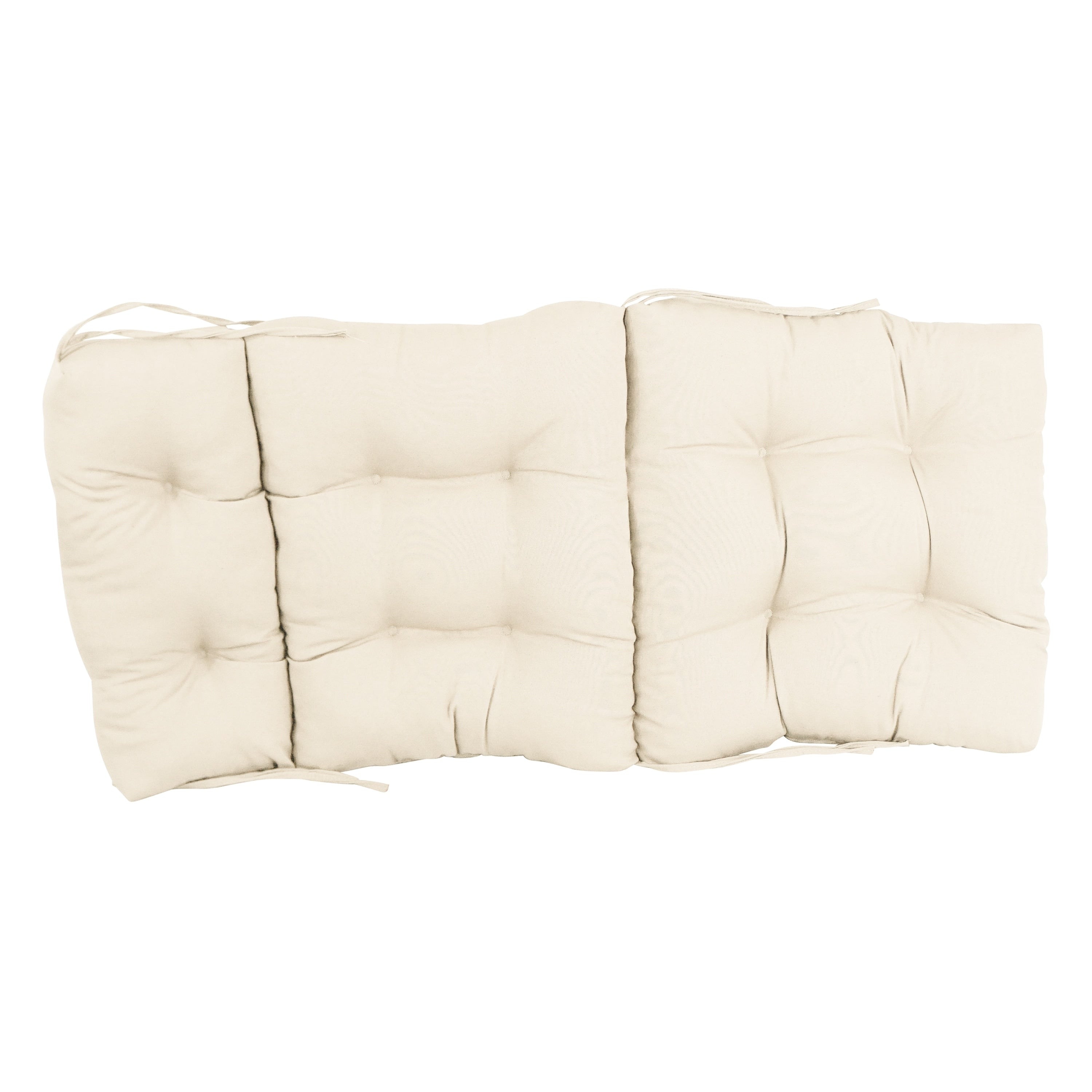 Coussin de siège/dossier en sergé touffeté multi-sections (plusieurs tailles)