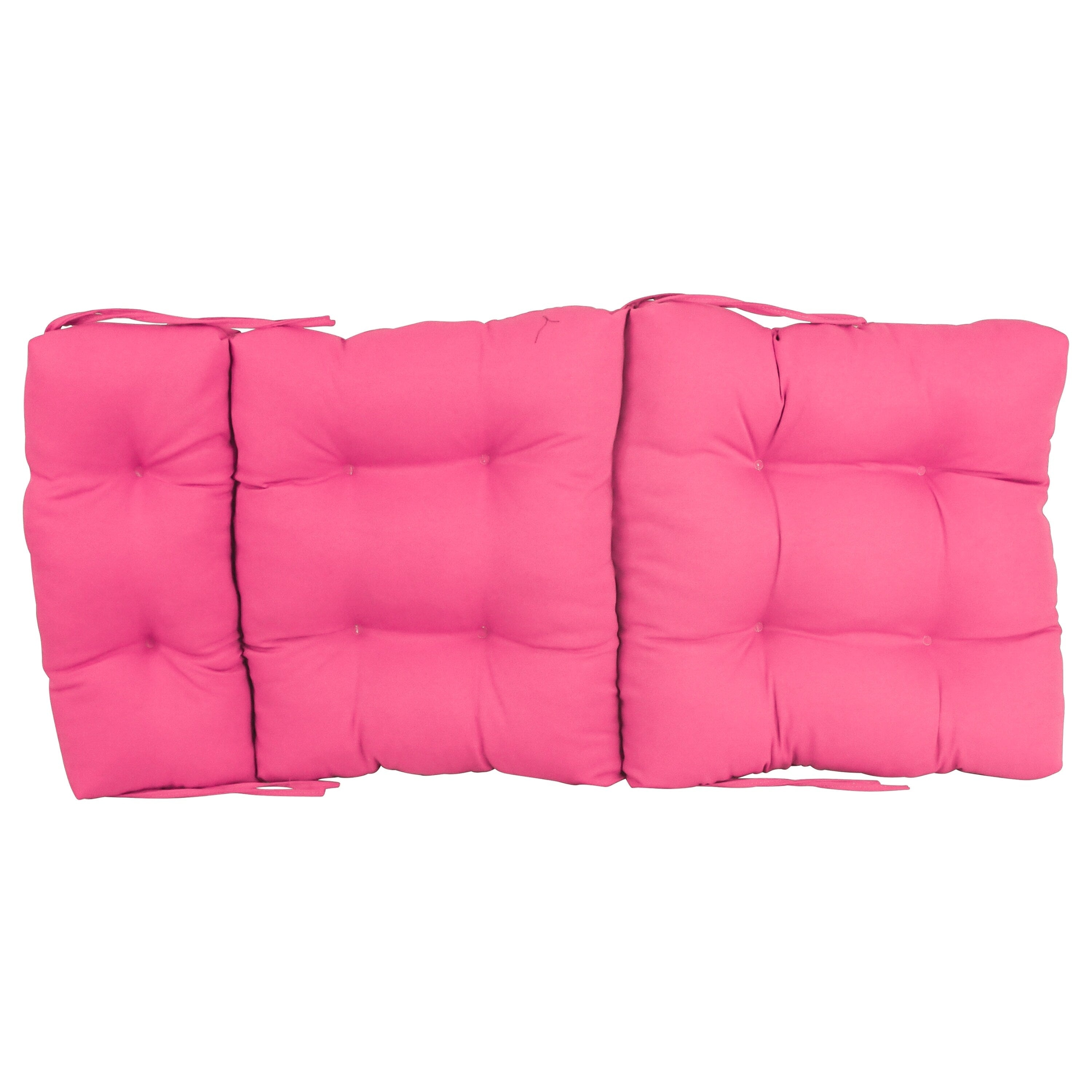 Coussin de siège/dossier en sergé touffeté multi-sections (plusieurs tailles)