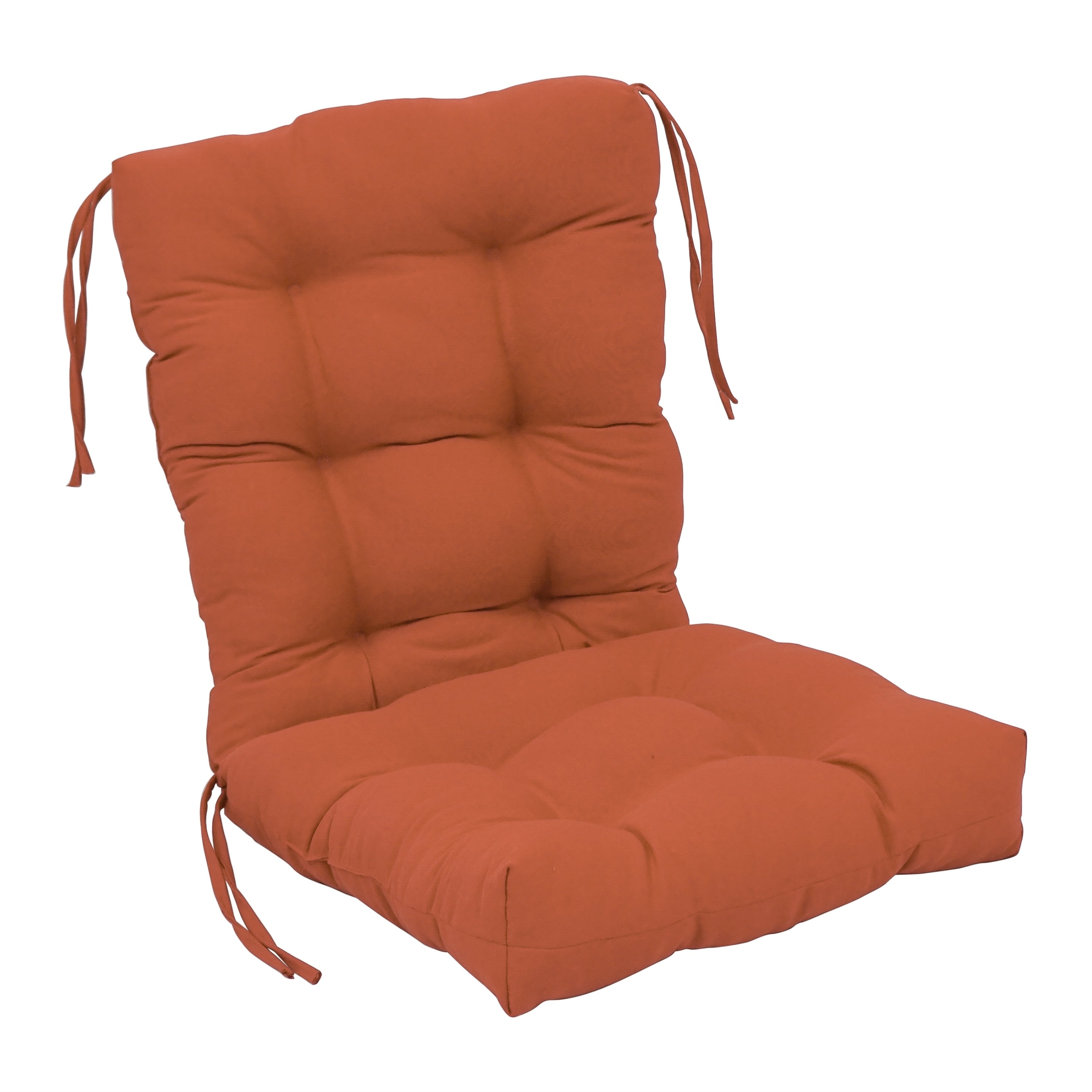 Coussin de siège/dossier en sergé touffeté multi-sections (plusieurs tailles)