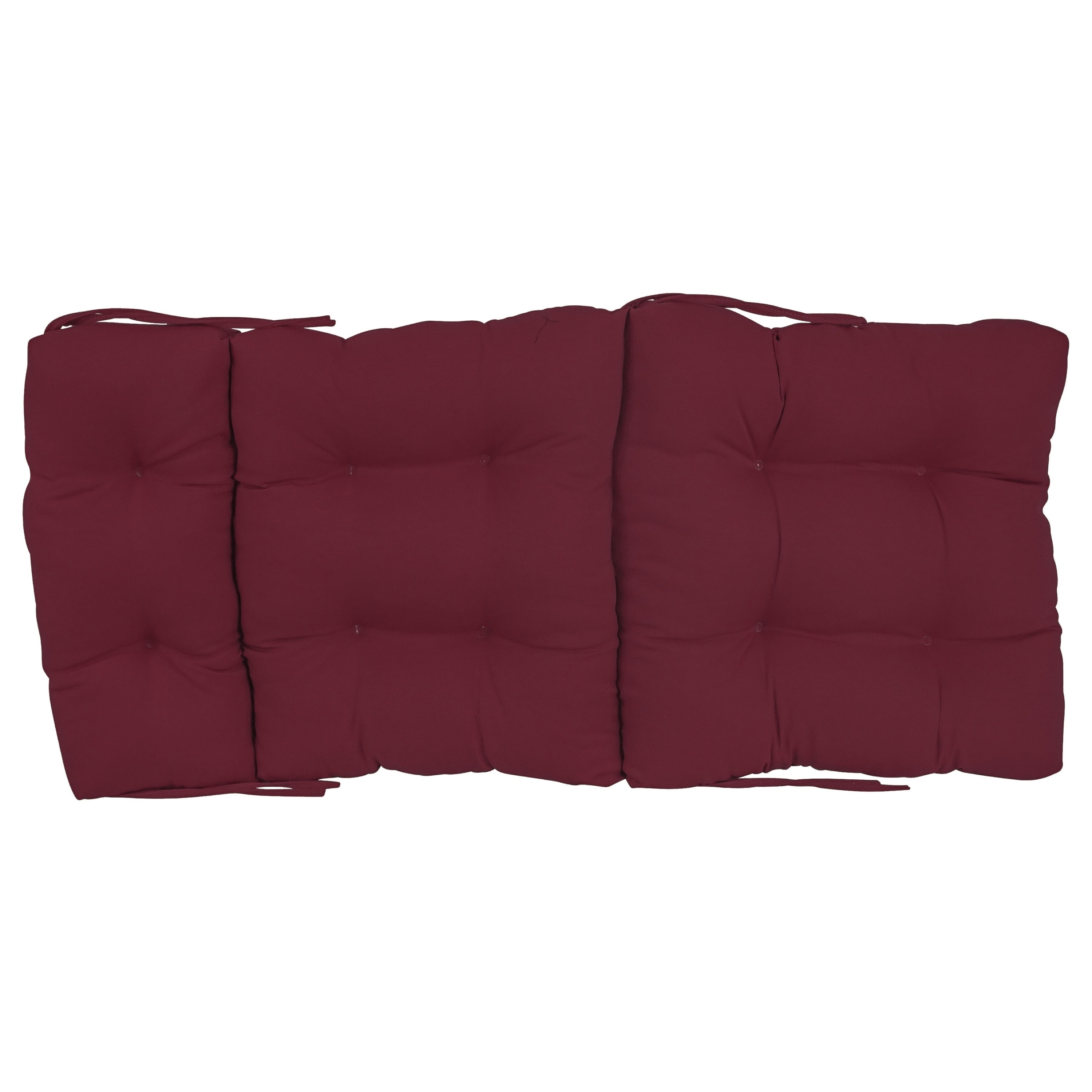 Coussin de siège/dossier en sergé touffeté multi-sections (plusieurs tailles)