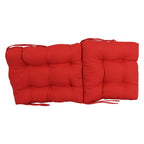 Coussin de siège/dossier en sergé touffeté multi-sections (plusieurs tailles)