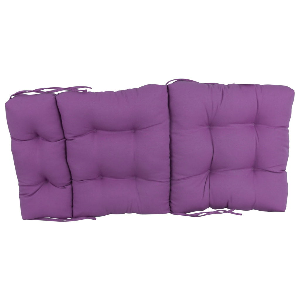 Coussin de siège/dossier en sergé touffeté multi-sections (plusieurs tailles)