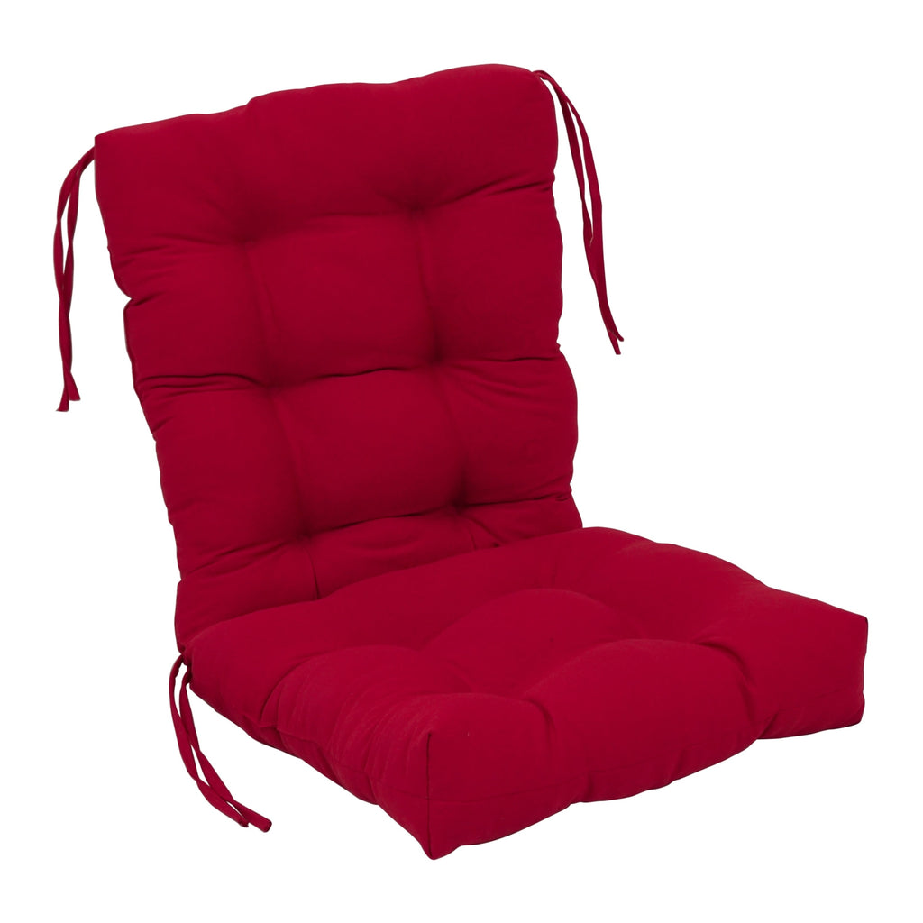Coussin de siège/dossier en sergé touffeté multi-sections (plusieurs tailles)