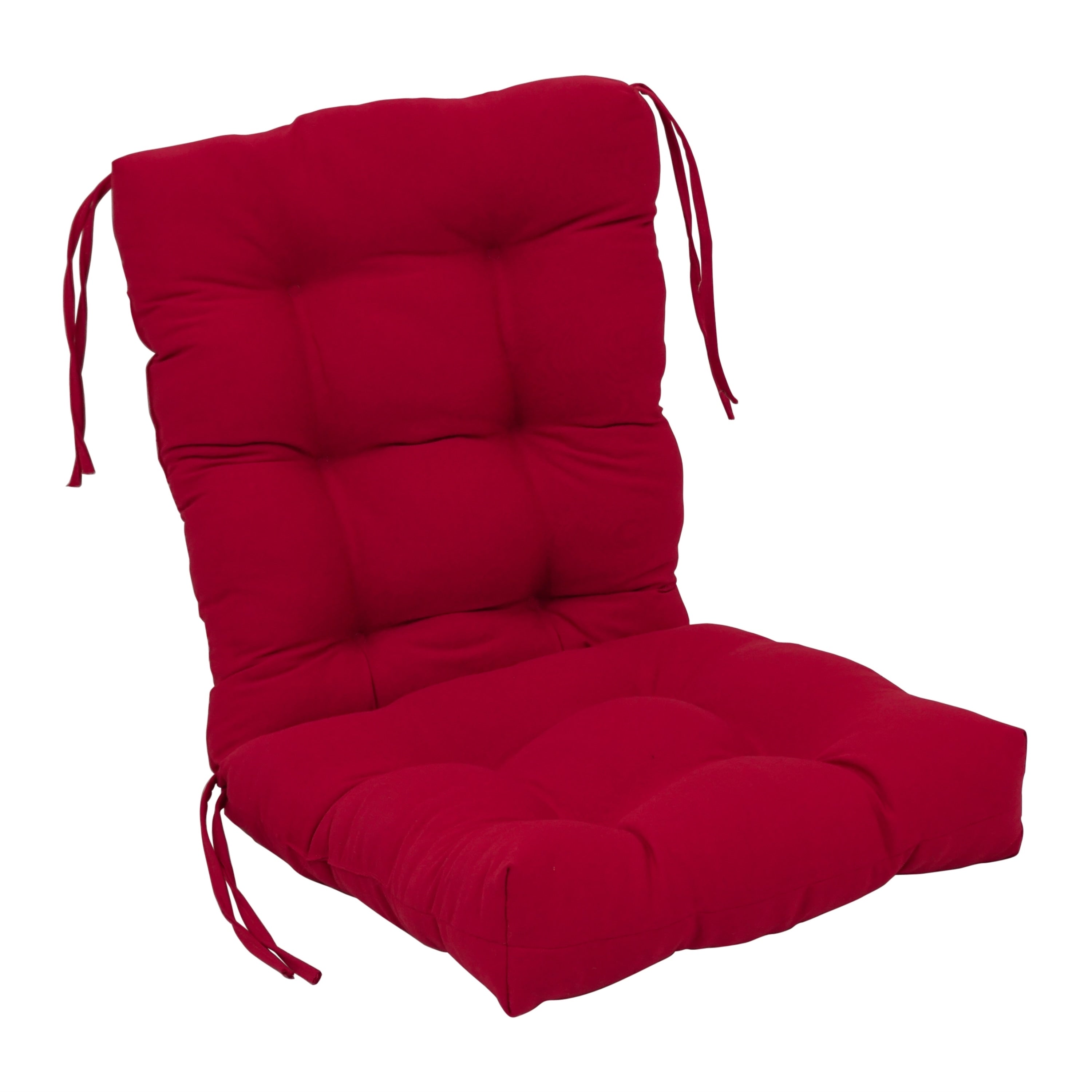 Coussin de siège/dossier en sergé touffeté multi-sections (plusieurs tailles)