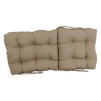 Coussin de siège/dossier en sergé touffeté multi-sections (plusieurs tailles)