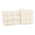 Coussin de siège/dossier en sergé touffeté multi-sections (plusieurs tailles)