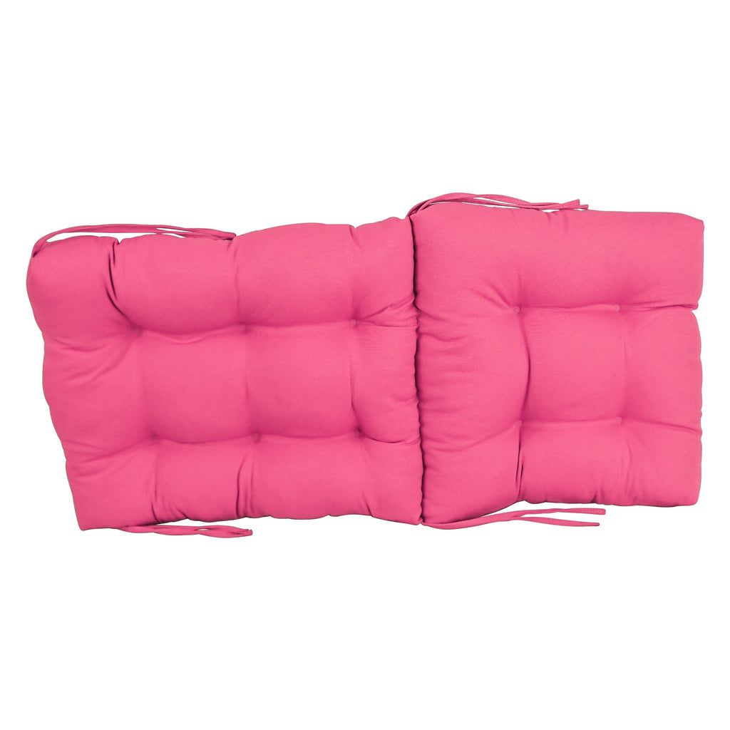 Coussin de siège/dossier en sergé touffeté multi-sections (plusieurs tailles)