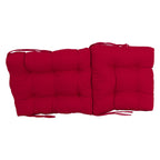 Coussin de siège/dossier en sergé touffeté multi-sections (plusieurs tailles)