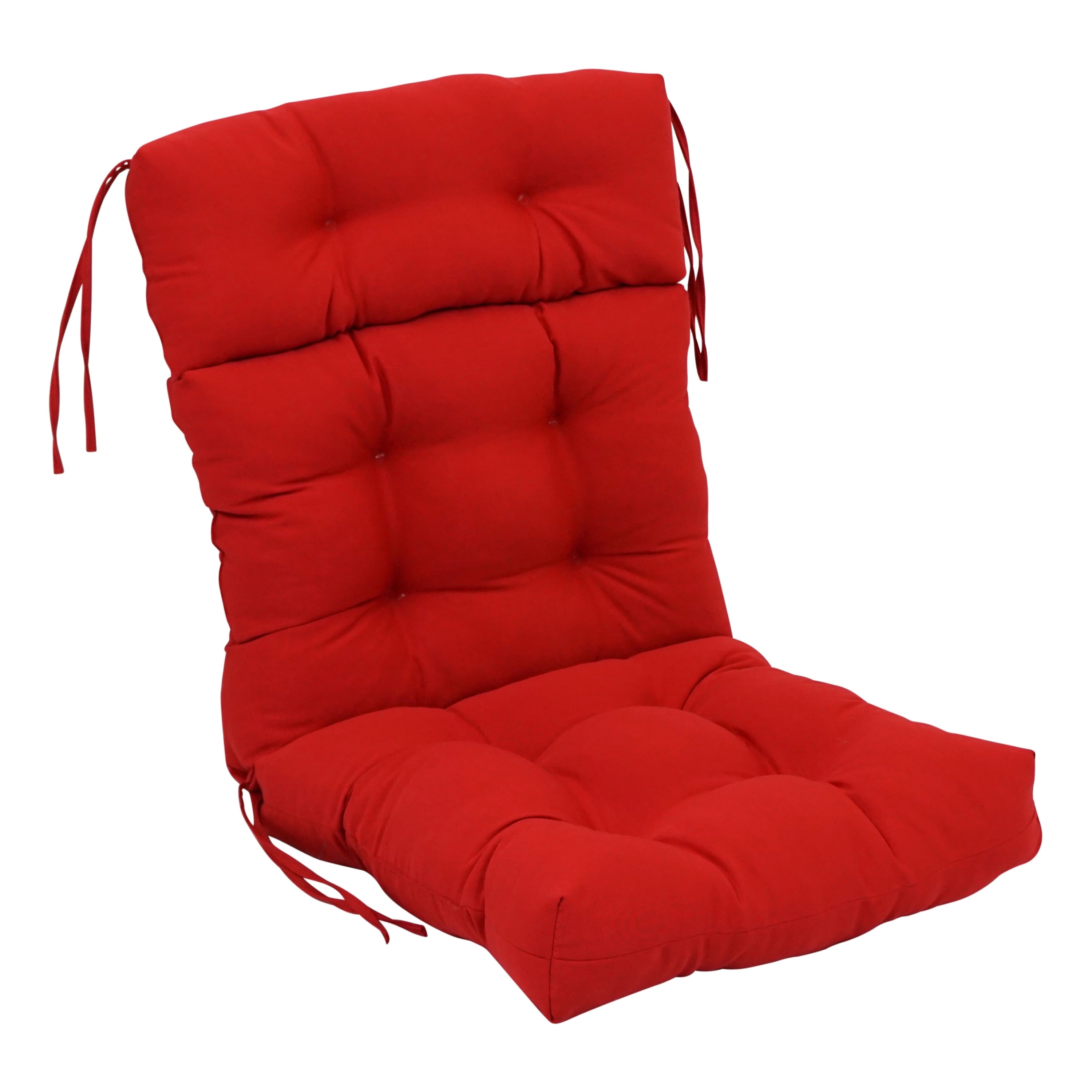 Coussin de siège/dossier en sergé touffeté multi-sections (plusieurs tailles)