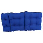 Coussin de siège/dossier en sergé touffeté multi-sections (plusieurs tailles)