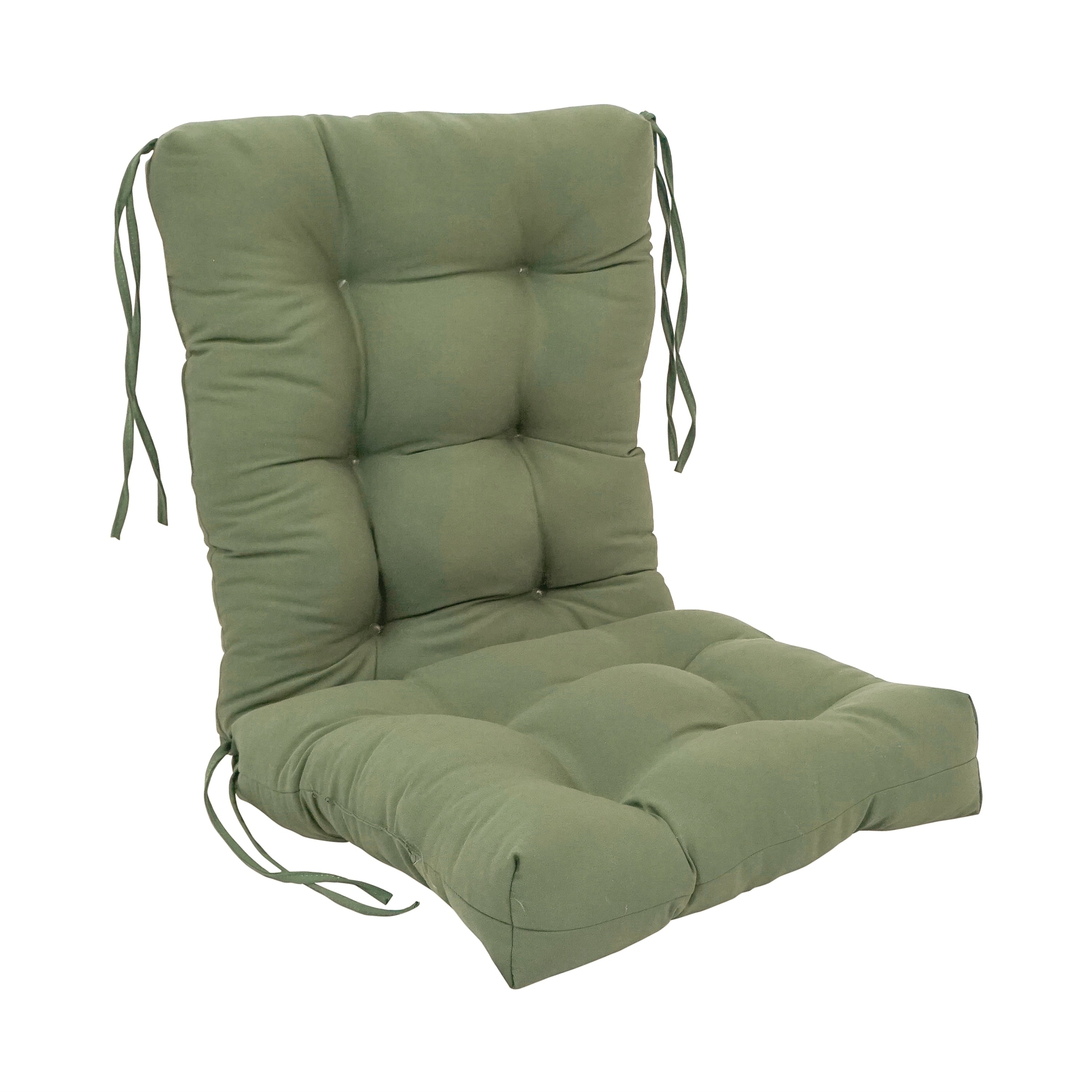 Coussin de siège/dossier en sergé touffeté multi-sections (plusieurs tailles)