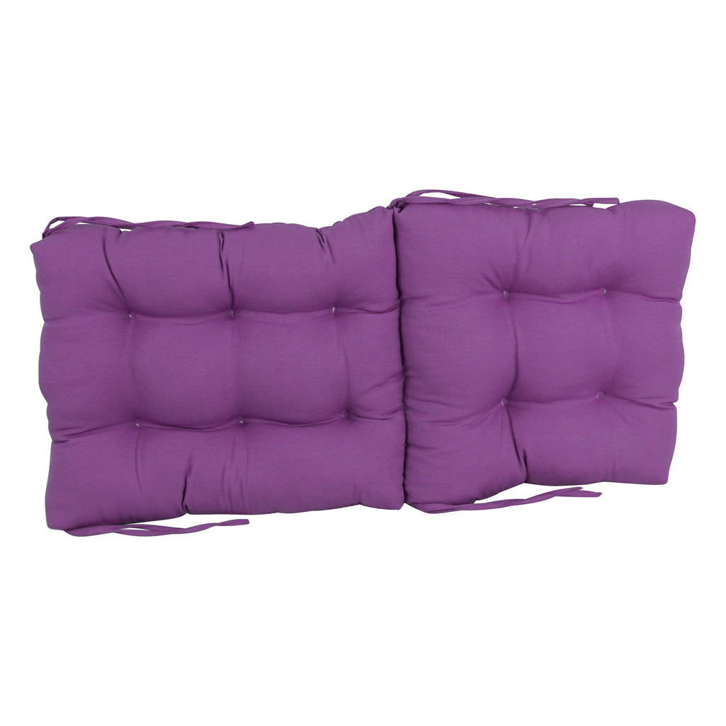 Coussin de siège/dossier en sergé touffeté multi-sections (plusieurs tailles)