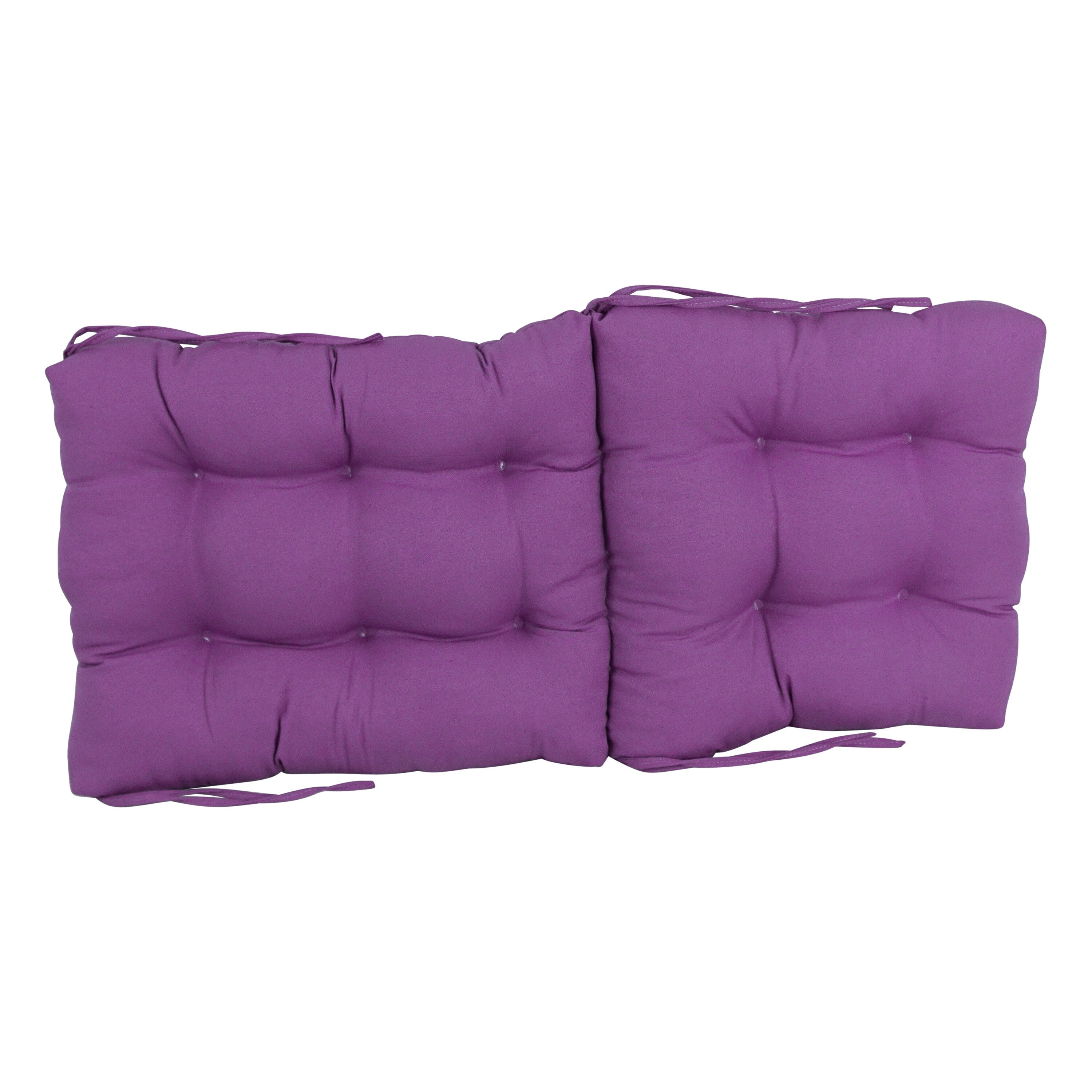 Coussin de siège/dossier en sergé touffeté multi-sections (plusieurs tailles)