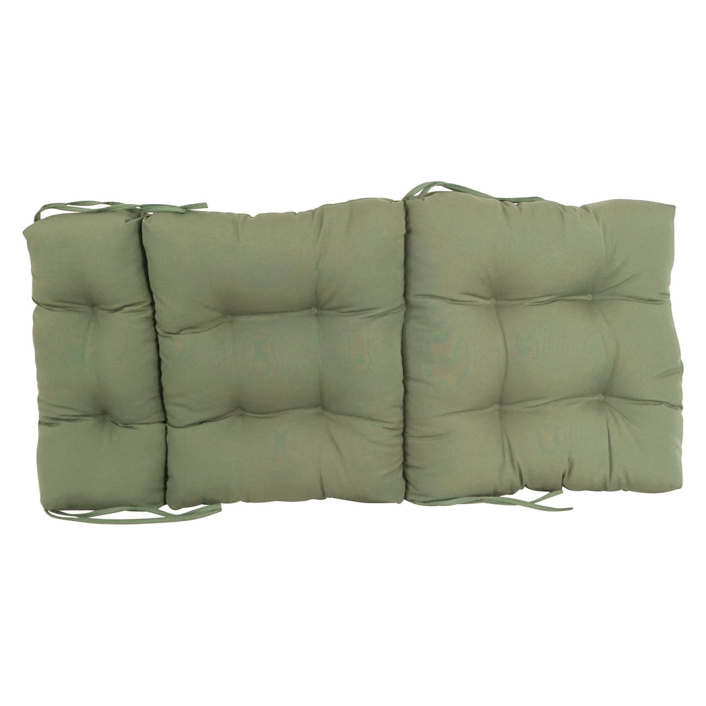 Coussin de siège/dossier en sergé touffeté multi-sections (plusieurs tailles)