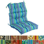 Multi-section Tufted Outdoor Seat/Back Chair Cushion (Multiple Sizes)